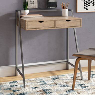 Wayfair writing deals desk with drawers